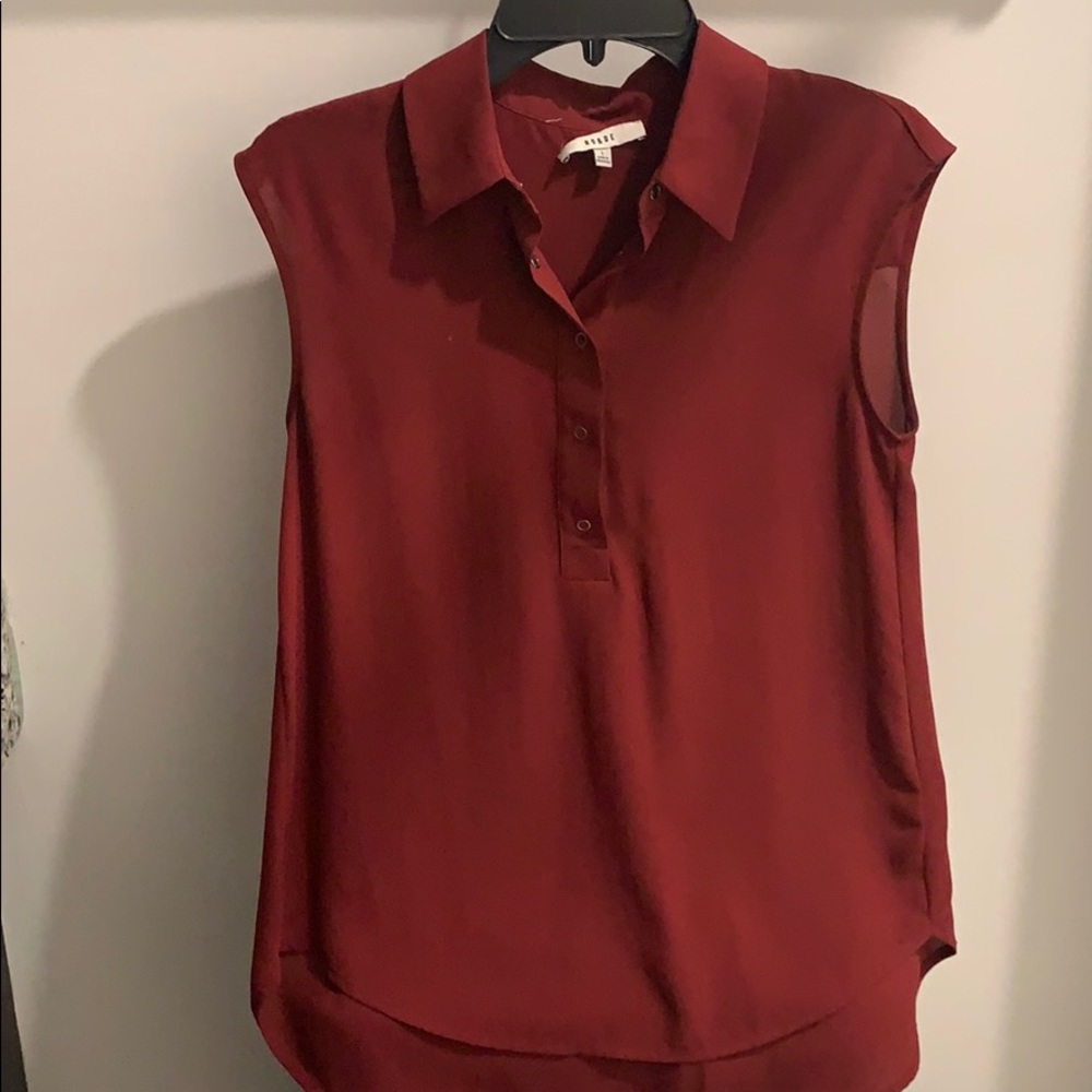 Women’s dark brick red blouse